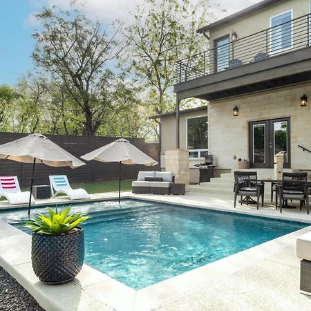 Newly Built Poolside Home W Balcony Bbq Остин Экстерьер фото